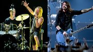 Matt Cameron e Taylor Hawkins (Foto: Kevin Winter / Getty Images), Dave Grohl (Foto: Getty Images)