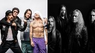 Red Hot Chili Peppers (Foto: GettyImage) e Megadeth (Foto: Divulgação)