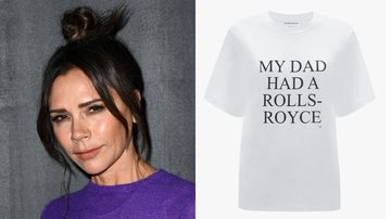 Victoria Beckham (Foto; Pascal Le Segretain/Getty Images) e Camiseta (Imagem: Reprodução)