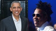Barack (Foto: Chris Radburn/PA Wire) e Jay-Z (Foto: Alberto E. Rodriguez / Getty Images for The Recording Academy)