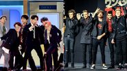 BTS (Foto: Kevin Winter / GettyImages) e One Direction (Foto: Keith Tsuji/Getty Images)