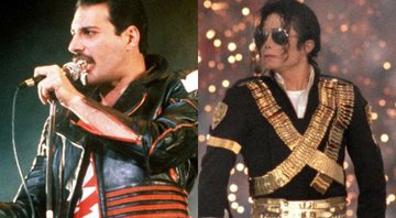 Freddie Mercury (Foto:  Gill Allen / AP) e Michael Jackson (Foto:  Getty Images/ George Rose)