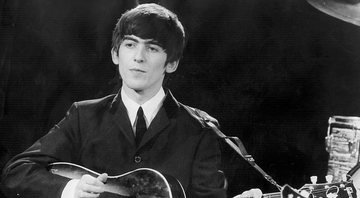 George Harrison em show dos Beatles (Foto: Getty Images)