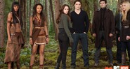 Edward (Robert Pattinson), Bella (Kristen Stewart), Carlisle (Peter Facinelli) e Eleazar (Christian Camargo) em cena de <i>A Saga Crepúsculo: Amanhecer – Parte 2</i> - Divulgação