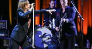 Iggy Pop e Josh Homme durante show em Austin, Texas, pela turnê do disco em parceria <i>Post Pop Depression</i> - Rich Fury/AP