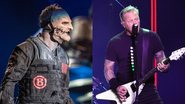 Corey Taylor (Foto: Raphael Dias / Getty Images), Metallica (Foto: Ethan Miller / Getty Images)