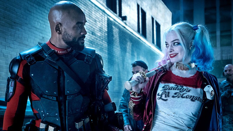 Will Smith e Margot Robbie como Pistoleiro e Arlequina em Esquadrão Suicida (Foto: Divulgação)