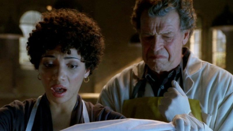 Jasika Nicole e John Noble (foto: reprodução)