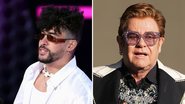 Bad Bunny (Foto: Kevin Winter / Getty Images) e Elton John (Foto: Kerry Marshall / Getty Images)