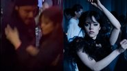 Jenna Ortega dançando pagode (Foto: reprodução / Twitter) Wandinha (Foto: Reprodução/Netflix)