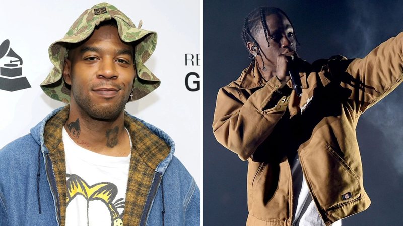 Kid Cudi (Foto: Kevin / Getty Images) e Travis Scott (Foto: Jamie McCarthy / Getty Images)