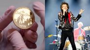 Moeda Rolling Stones (Foto: Reprodução / Twitter), Mick Jagger (foto: Getty Images)