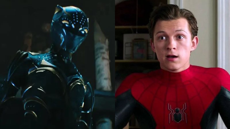 Nova Pantera Negra (Foto: Reprodução / Marvel) e Tom Holland como Homem-Aranha (Foto: Reprodução / Marvel)