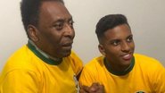 Pelé e Rodrygo (Foto: Reprodução / Extra)