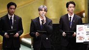 Taehyung/V, Suga e Jin do BTS (Foto: Getty Images)