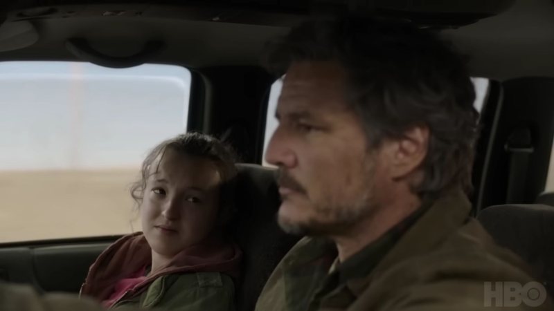 Bella Ramsey como Ellie e Pedro Pascal como Joel (Foto: Reprodução / YouTube)