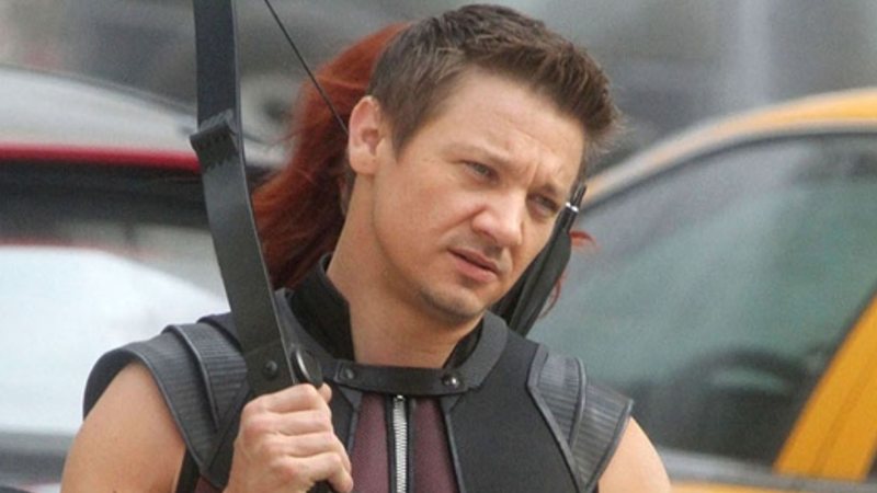 Jeremy Renner como Gavião Arqueiro em Os Vingadores (Foto: reprodução/Marvel)