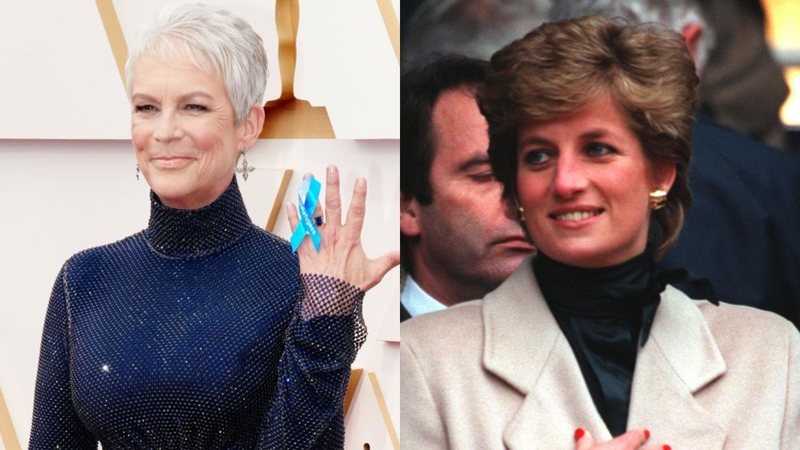 Jamie Lee Curtis (Foto: Jeff Kravitz / Getty Images) e Princesa Diana (Foto: Pascal Rondeau/ALLSPORT)