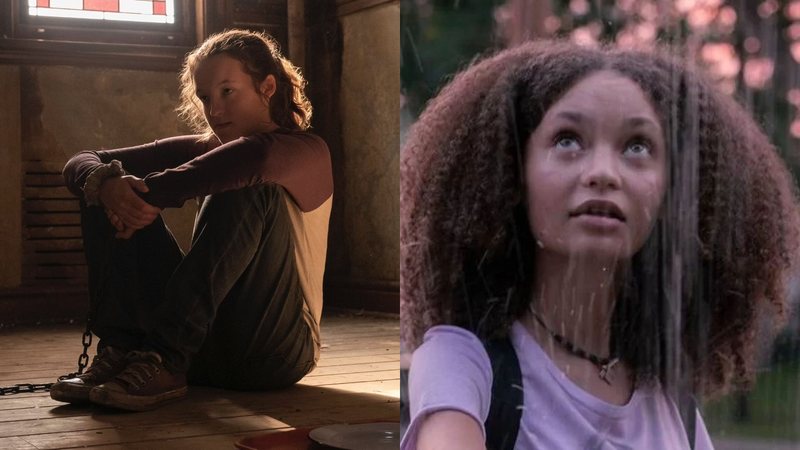 Bella Ramsey como Ellie e Nico Parker como Sarah em The Last of Us (Fotos: Reprodução/HBO)