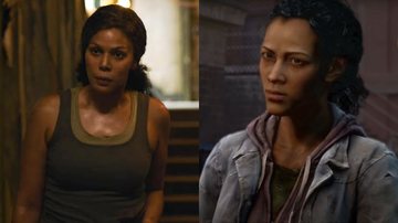 Interpretada por Merle Dandridge, Marlene na série (Foto: Reprodução/HBO) e no jogo de The Last of Us (Foto: Reprodução/Naughty Dog)