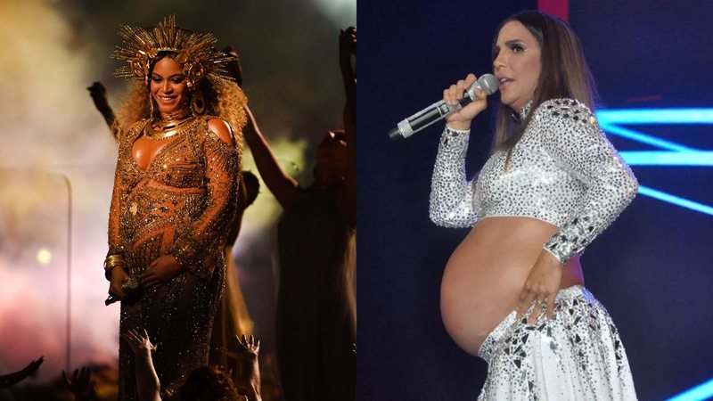 Beyoncé (Foto: Kevork Djansezian/Getty Images for NARAS) e Ivete Sangalo (Foto: Jefferson Peixoto/Secom)