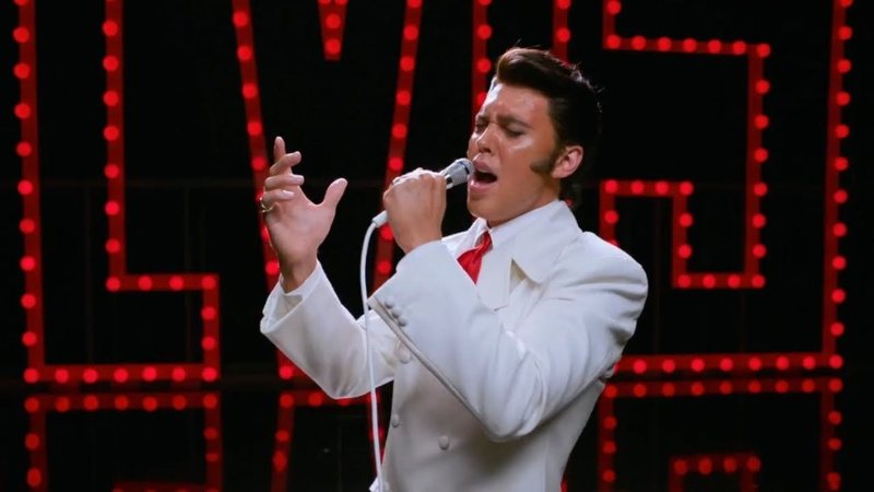 Austin Butler como Elvis na cinebiografia do Rei do Rock (Foto: Reprodução/Warner Bros.)