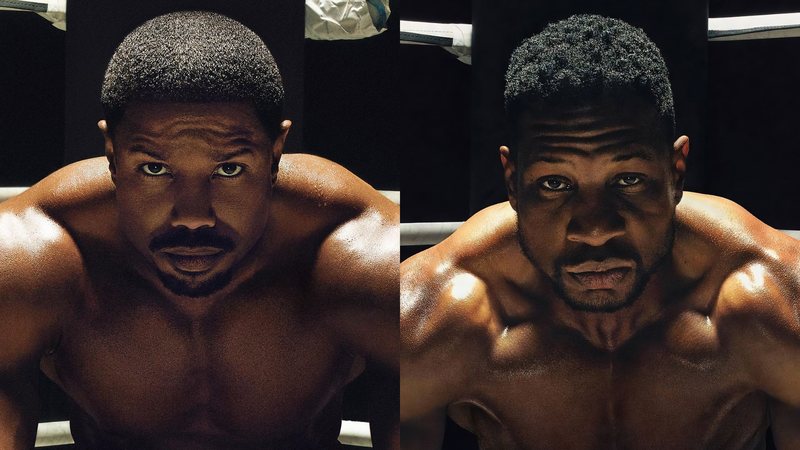 Michael B. Jordan e Jonathan Majors em Creed III (Foto: Divulgação)