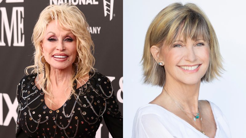 Dolly Parton (Fotos: Getty Images) e Olivia Newton-John (Foto: Divulgação)