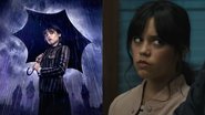 Jenna Ortega em Wandinha (Foto: Divulgação/Netflix) e atriz em Pânico 6 (Foto: Reprodução)