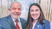 Lula e Alexandria Ocasio-Cortez (Foto: reprodução/ @aoc)