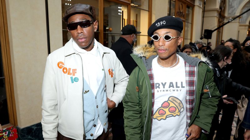 Tyler, the Creator e Pharrell Williams (Foto: Victor Boyko/Getty Images For Kenzo)