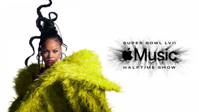 Rihanna em teaser do Super Bowl LVII (Foto: Divulgação / Apple Music)