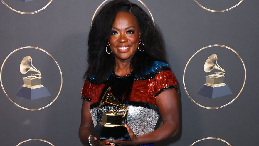 Viola Davis, vencedora do Grammy 2023 (Foto: Leon Bennett/Getty Images for The Recording Academy)