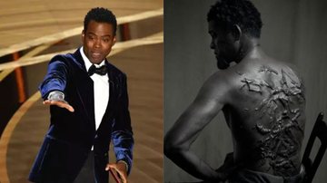 Chris Rock no Oscar (Foto: Getty Images), Will Smith em Emancipation (Foto: Divulgação)