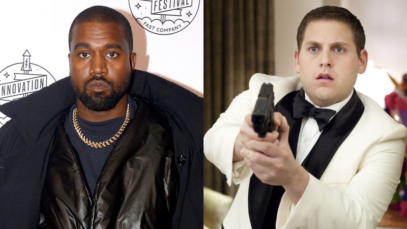 Kanye West (Foto: Brad Barket/Getty Images) e Jonah Hill em Anjos da Lei (Foto: Divulgação)