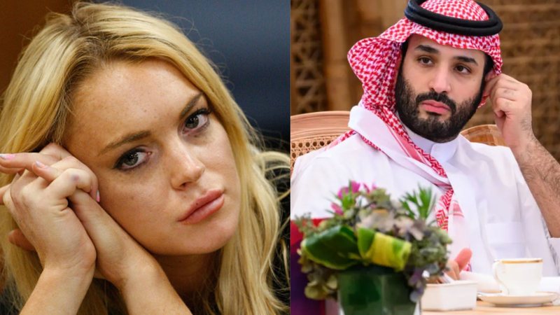 Lindsay Lohan (Foto:  David McNew/Getty Images) Mohamed bin Salma (Foto: Getty Images)