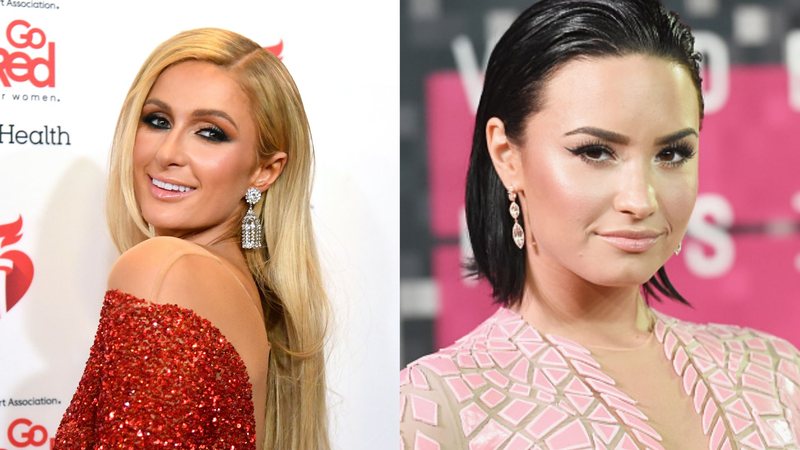 Paris Hilton (Foto: Mike Coppola/Getty Images) e Demi Lovato (Foto: Jason Merritt / Getty Images)