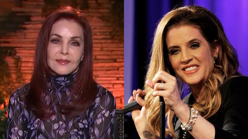 Priscilla Presley (Foro: Reprodução/ Today) e Lisa Marie Presley (Foto: Getty Images)