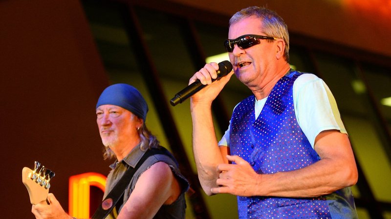 Roger Glover e Ian Gillan do Deep Purple (Foto: Ethan Miller / Getty Images)