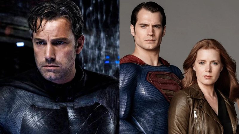 Ben Affleck como Batman, Henry Cavill como Superman e Amy Adams como Lois Lane (Foto: Divulgação)