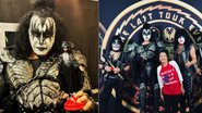 Gene Simmons recebe Santa customizada de artista em Brasília (Foto: reprodução/Instagram)