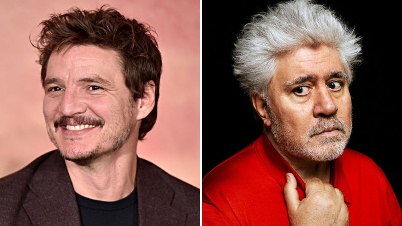 Pedro Pascal (Foto: Alberto E. Rodriguez / Getty Images) e Pedro Almodóvar (Foto: Getty Images)