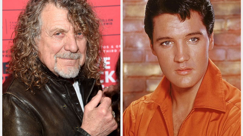 Robert Plant e Elvis Presley (Getty Images/Reprodução)