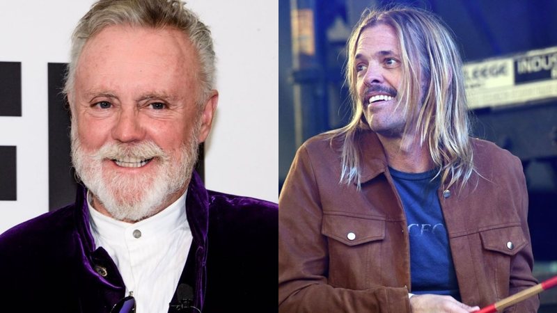 Roger Taylor (Foto: Getty Images / Clemens Bilan) e Taylor Hawkins (Foto: Scott Dudelson / Correspondente / Getty Images)