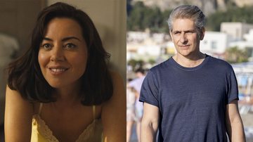 Aubrey Plaza e Michael Imperioli em White Lotus (Foto: Reprodução/HBO)