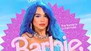 Dua Lipa como Barbie sereia em pôster (Foto: Divulgação)