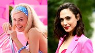 Margot Robbie como Barbie (Foto: Divulgação) e Gal Gadot (Foto: Emma McIntyre/Getty Images)