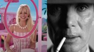 Margot Robbie como Barbie (Foto: Reprodução/Warner) e Cillian Murphy em Oppenheimer (Foto: Divulgação/Universal Studios)