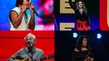 Caetano Veloso, Daniela Mercury, Liniker e Matuê (Fotos: Getty Images)