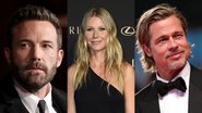 Ben Affleck (Foto: Amy Sussman/Getty Images), Gwyneth Paltrow (Foto: Getty Images) e Brad Pitt (Foto: Getty Images)